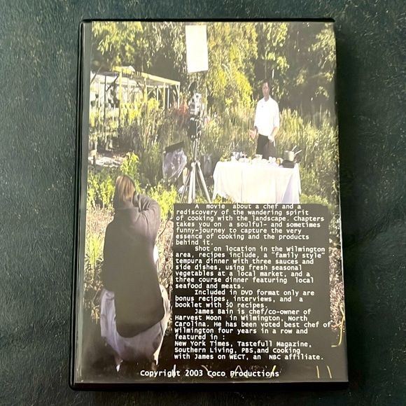 Chapters by Chef James Bain A Movie About Being A Chef DVD & Recipe Booklet HTF - Picture 2 of 14
